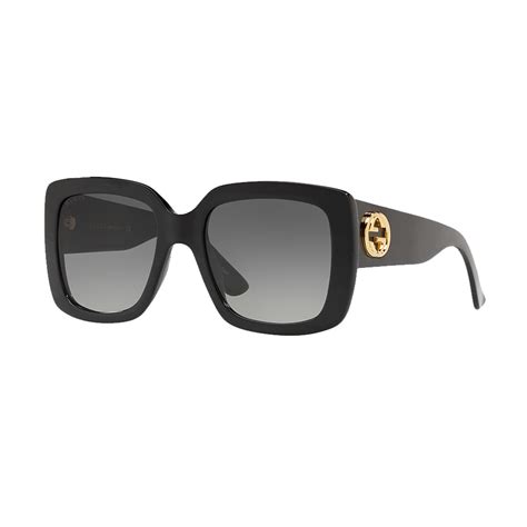 womens black square gucci sunglasses|black Gucci sunglasses brand new.